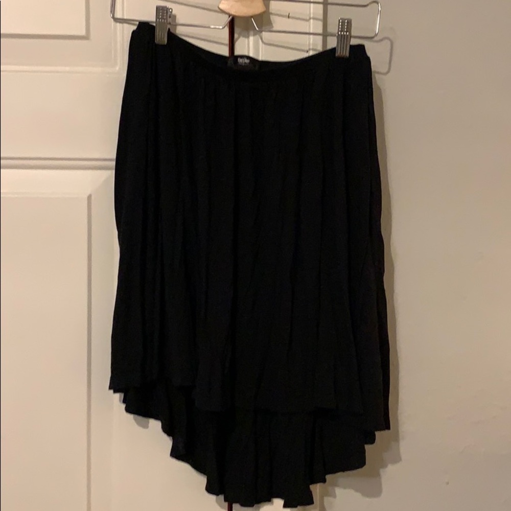 Black High Low Skirt - XS